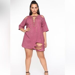 Distressed T-Shirt Dress